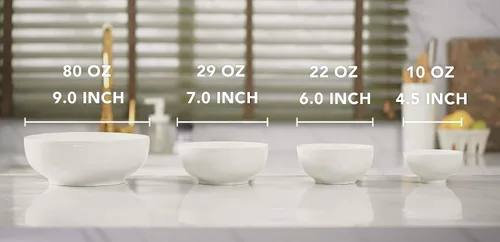 Vista 5 de DOWAN Tazones de sopa, cuenco de ramen para fideos, cuencos grandes de cereales de 39 onzas para cocina, tazones decorativos de 7 pulgadas, aptos