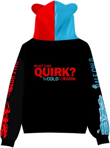 Vista 2 de Sudadera con capucha con estampado gráfico para niños con orejas de gato de manga larga para niños