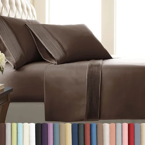 Vista 25 de Southshore Fine Linens®, juego de ropa de cama con bolsillo profundo, Microfibra, Negro, gemelo