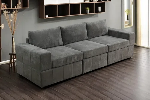 Vista 11 de A Ainehome Sofá seccional, juego de sofá de 4 asientos para sala de estar, sofá en forma de L, juegos de muebles seccionales para sala de estar