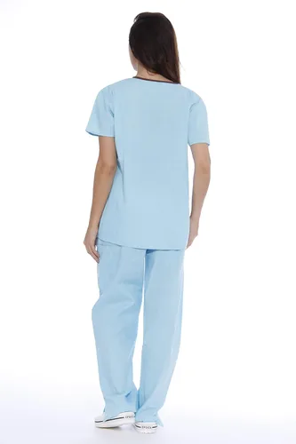 Vista 3 de Just Love Conjuntos de uniformes médicos para mujer (envoltura simulada)