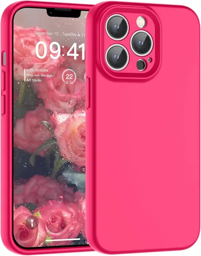 Vista 111 de SUPFINE - Funda diseñada para iPhone 12, silicona líquida premium con [forro de microfibra suave antiarañazos][protección de cámara mejorada], funda