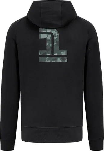 Vista 2 de Fuel For Fans Colección Fórmula 1 - Sudadera con capucha de camuflaje F1 - Negro - Talla: M, Negro