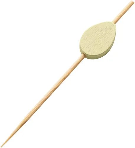 Vista 11 de Palitos de fruta de 3.5 pulgadas, 100 pinchos de cóctel desechables, duraderos, punta afilada, palitos de canapé de bambú, congelables, para copas