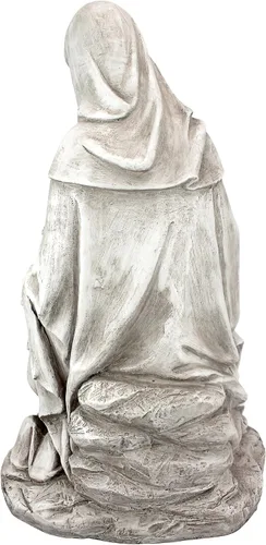 Vista 4 de Design Toscano Anne with Young Mother Mary Holy Religious Garden Estatua de jardín, 12 pulgadas de ancho, 21 pulgadas de alto, resina de piedra