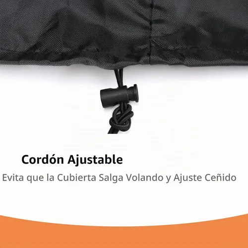 Vista 5 de Cubierta de tambor de 55 galones con cordón, cubierta de tambor ajustable elástica para barril, barril de lluvia universal, protección para todo