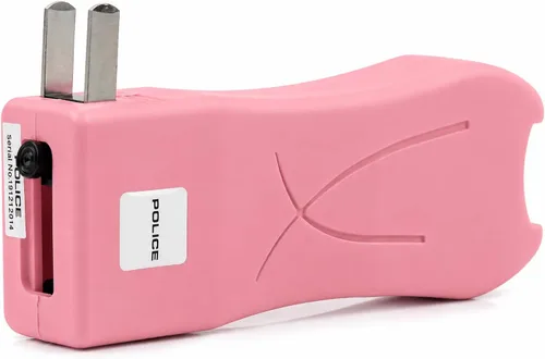 Vista 4 de POLICE Stun Gun & Burn Pepper Spray Combo para mujeres y hombres - Kit de autodefensa recargable con linterna LED, rosa - 398