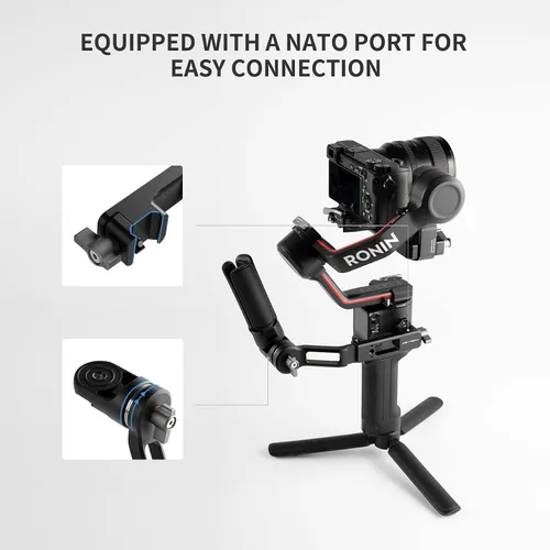 Vista 4 de PGYTECH Soporte de agarre compatible con DJI RS3 / RS3 Pro y Mini / RS2 / RSC2 Ronin estabilizador de mango cardán