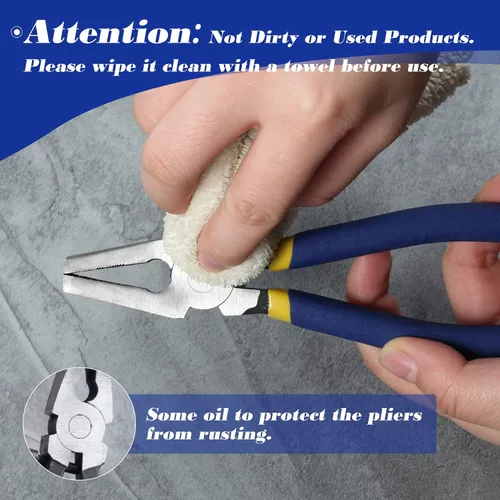 Vista 7 de SPEEDWOX Alicates de vidrio - Herramienta resistente de rotura de vidrieras de 8 pulgadas para trabajos de azulejos y mosaicos Heavy Duty, Stained