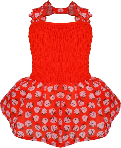 Vista 8 de KYEESE Vestido para perros gris con corbatín rosa para mascotas, ropa para cachorros para perros pequeños, falda para perros