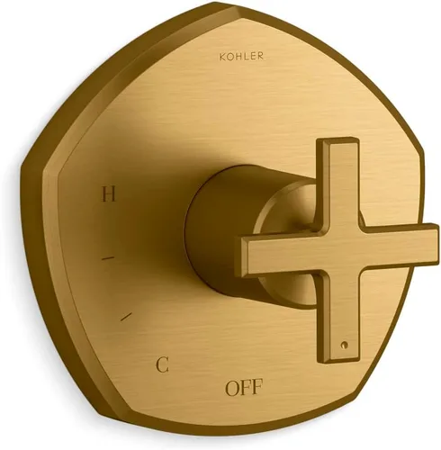 Vista 3 de KOHLER K- TS27043-3-BV Occasion™ RITE-TEMP VALVE TRIM, vibrante bronce cepillado