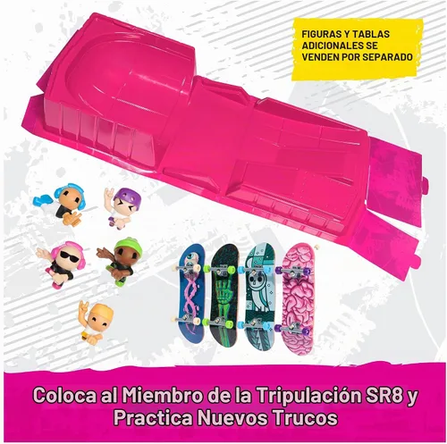Vista 7 de TECH DECK SK8 Crew Fun Box - Juego de parque de patinaje transformable
