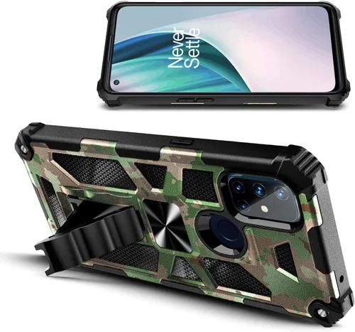 Vista 2 de NZND Funda para OnePlus Nord N10 5G con protector de pantalla de vidrio templado (cobertura máxima), protección de cuerpo completo a prueba