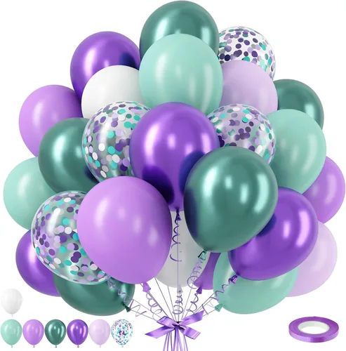 Vista 36 de Globos rosa y dorado, globo de látex rosa claro pastel de 12 pulgadas y blanco arena perla con globo metálico dorado champán beige para princesas