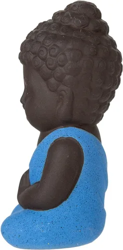 Vista 8 de Mini estatua de Buda, estatua de Buda de bolsillo, pequeña estatua de Buda, estatua de Buda bebé, escultura de Buda pequeña, Buda sentado, Buda
