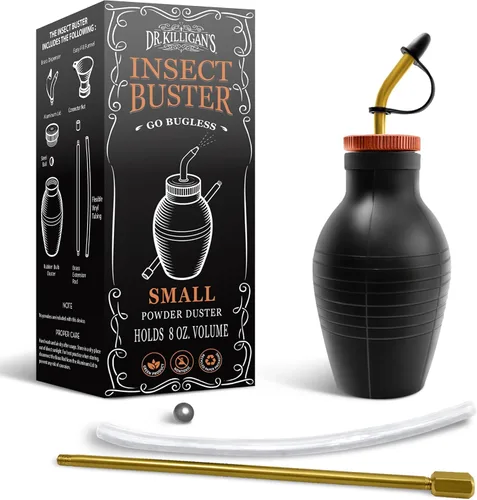 Vista 7 de Dr. Killigan's The Insect Buster - Espolvoreador de Bulbo, Rociador, Aplicador, Dispensador para Tierra de Diatomeas y Otros Polvos - Herramienta