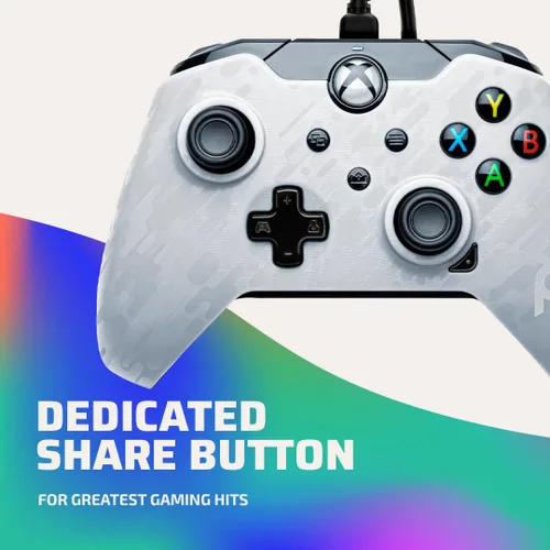 Vista 4 de PDP Wired Game Controller - Xbox Series XS, Xbox One, PCLaptop Windows 10, Steam Gaming Controller - Perfect for FPS Games - Dual Vibration