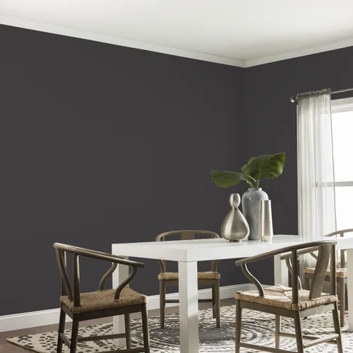 Vista 341 de Glidden Pintura Interior + Imprimación: Gris/Plata Antigua, Una Capa, Satinado, 1 Galón
