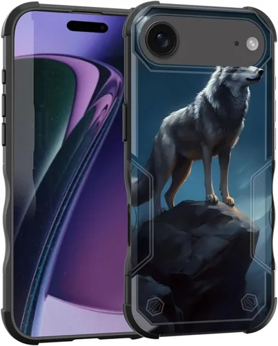 Vista 88 de Funda para iPhone Air, [doble capa] [protección contra caídas de grado militar de 10 pies] Funda resistente a prueba de golpes para iPhone Air