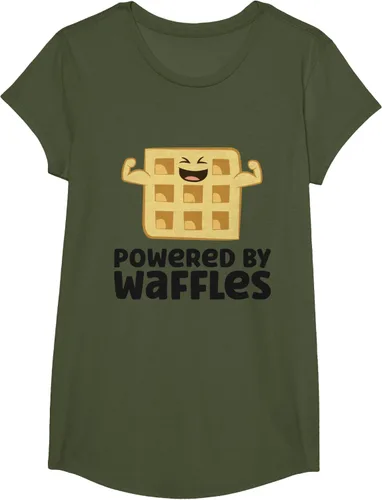 Vista 78 de Camiseta de gofres para el desayuno con diseño de gofres, Blanco, S