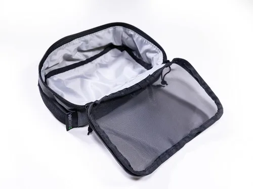 Vista 4 de VanEssential Cubo de embalaje con parte superior de malla transparente XS - Gris carbón