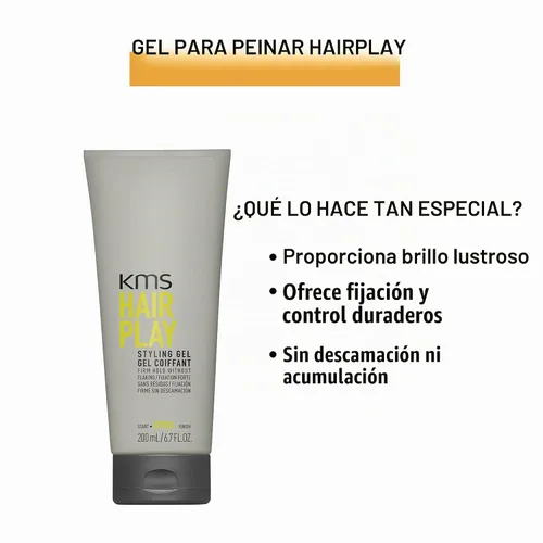 Vista 3 de KMS HairPlay Styling Gel Strong Hold & Definition