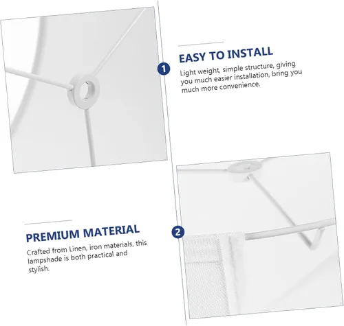 Vista 8 de Homoyoyo Decoración de mesa, accesorios de mesa, pantallas para lámpara de mesa, pantallas de lámpara de tambor, pantalla de repuesto simple