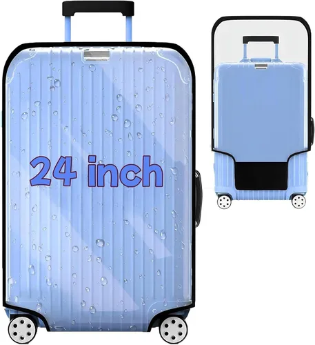 Vista 11 de Fundas de equipaje Protector de maleta transparente completo, Negro