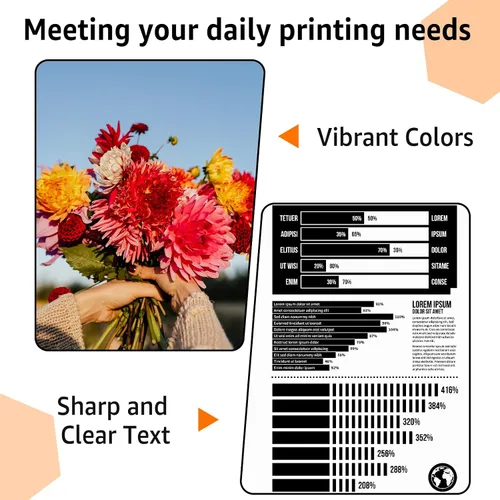 Vista 5 de NineLeaf Cartucho de tinta remanufacturado de nueva generación de alto rendimiento compatible con HP 63xl 63 XL 63 Officejet 5255 5258 Deskjet 1112