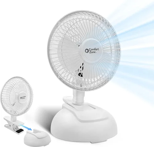 Vista 10 de Comfort Zone ventilador con sujetador de 6 pulgadas