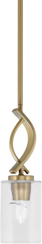 Vista 37 de Toltec Lighting Cavella Stem Colgado Mini colgante, acabado grafito, vidrio de muselina blanca de 4 pulgadas