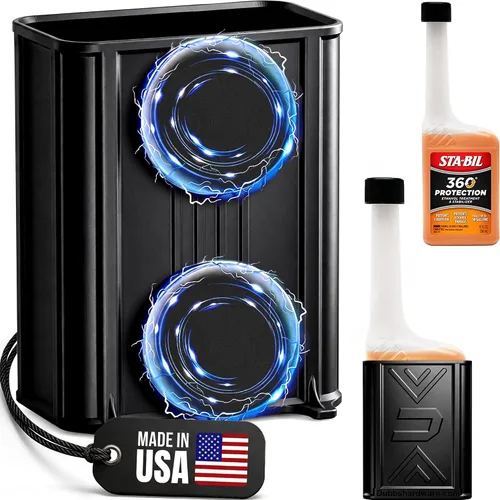 Vista 19 de Soporte magnético para aditivos diésel, compatible con aditivo diésel Hot Shots, botella de doble cuello de 16 onzas, imanes resistentes, fabricado