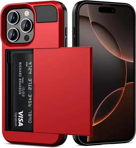 Vista 22 de Vofolen Funda para iPhone 16 con tarjetero y cartera