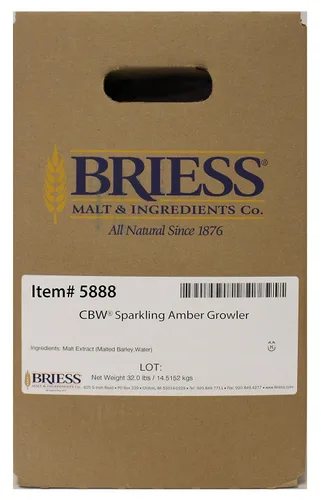 Vista 2 de Extracto líquido de malta ámbar espumoso Briess (32 libras Growler)