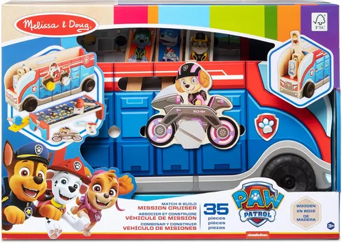 Vista 3 de Melissa & Doug PAW Patrol Match & Build Mission Cruiser - Certificado FSC