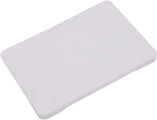 Vista 4 de ebuddy Mini casa de muñecas de juguete gato portátil pequeño espejo de computadora falso para gato (blanco)