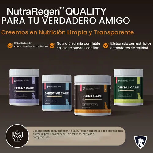 Vista 8 de NutraRegen Select Forte Suplemento para articulaciones de perros mayores – Glucosamina, condroitina, MSM, colágeno y mejillón de labios verdes