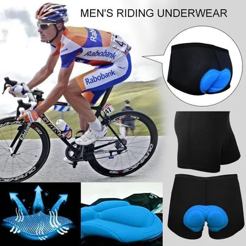 Vista 6 de THE PERFECT PART Pantalones cortos de ciclismo para hombre con diseño acolchado 3D, pantalones cortos de ciclismo para hombres y mujeres