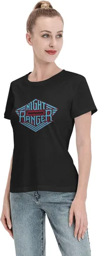 Vista 4 de Camisetas de mujer para jóvenes, camisetas de manga corta y cuello redondo
