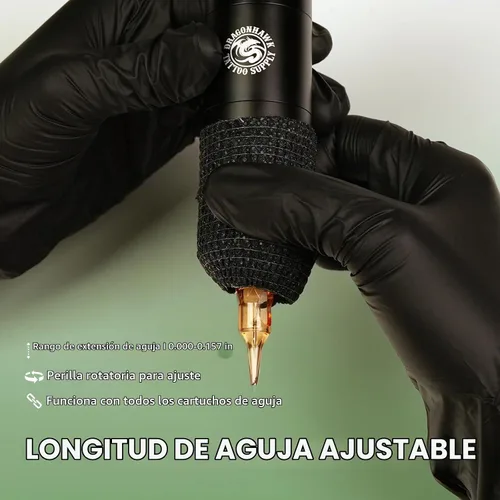 Vista 7 de Dragonhawk A1 Pro Kit de pistola de tatuaje inalámbrica para principiantes