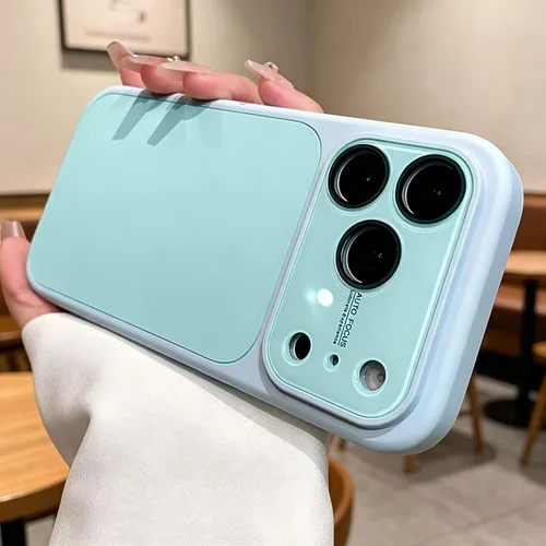 Vista 18 de Funda de silicona líquida para iPhone 17 Pro Max equipada con película protectora de lente, anticolisión suave al tacto y resistente a las manchas