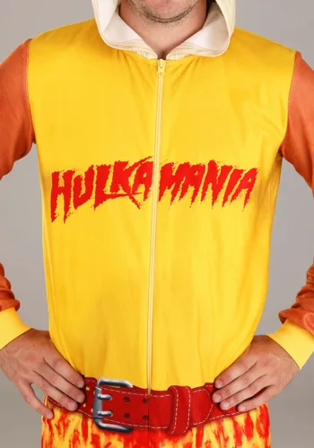 Vista 7 de Hulk Hogan Adulto Traje de Una Pieza Multicolor