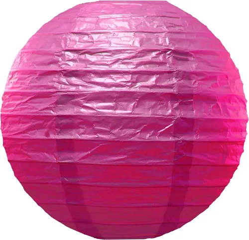 Vista 8 de LumaBase Linternas redondas de papel, oro metálico - Juego de 5