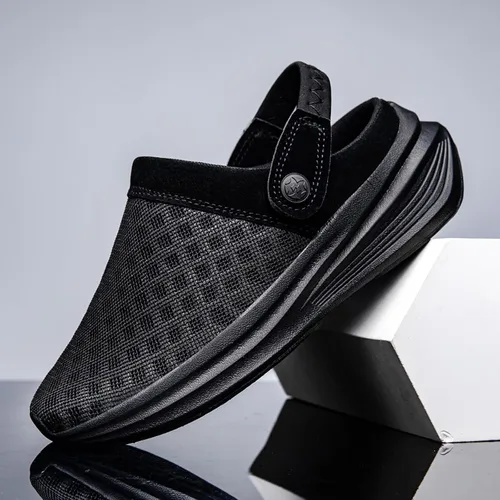 Vista 3 de Zuecos de jardín unisex para hombre y mujer, sandalias de playa para exteriores, sandalias de malla transpirable, calzado casual