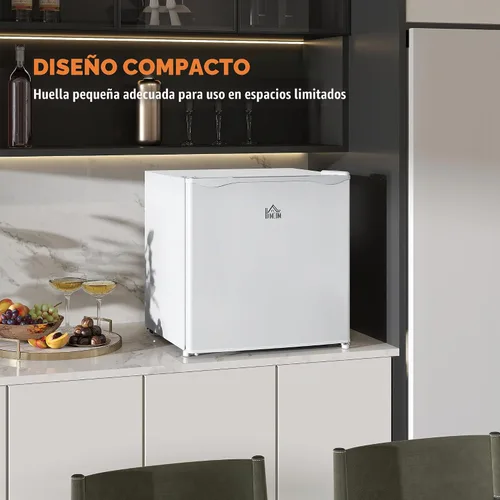 Vista 4 de HOMCOM - Congelador mini de mostrador, congelador vertical compacto de 1.1 pies cúbicos con estantes removibles, puerta reversible para el hogar