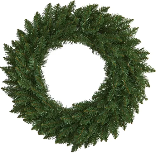 Vista 3 de Nearly Natural - Corona de Navidad de pino verde artificial preiluminada