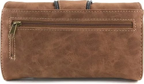 Vista 8 de Justin West Patina Girl - Bolso de mano con hebilla floral de bronce occidental