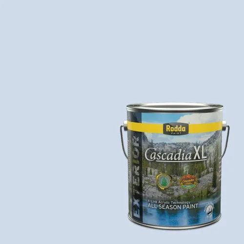 Vista 159 de Rodda Paint CASCADIA XL Pintura e imprimación satinada para exteriores en uno, cuarto de galón, azul playa norte