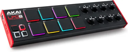 Vista 8 de AKAI Professional MPD218 - Controlador MIDI alimentado por USB con 16 almohadillas de tambor MPC, 6 perillas asignables, botones de repetición