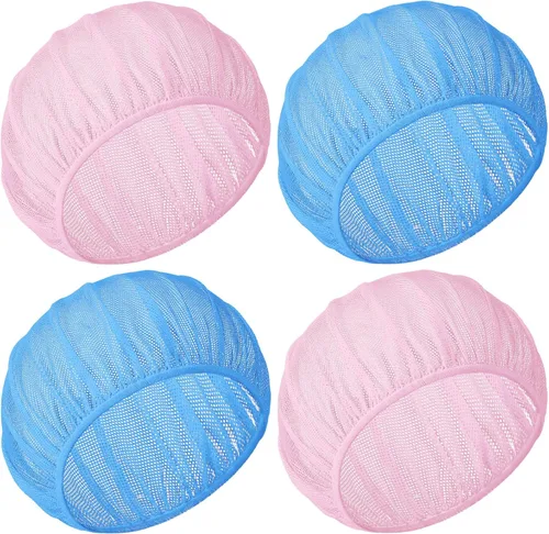 Vista 10 de Chuarry 4 Pcs Mesh Hair Nets for Sleeping Hair Drying Sleep Bonnet